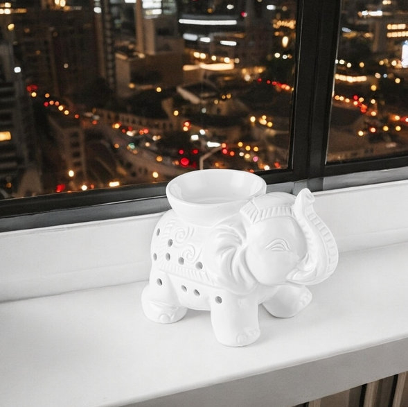 Brûle-parfums Tandor blanc